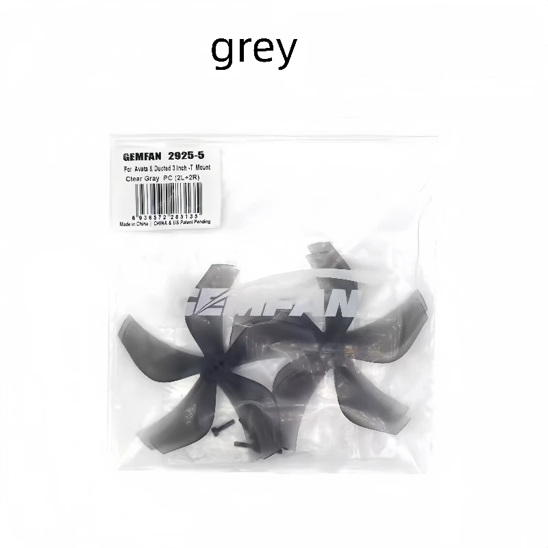 

Gemfan 3-дюймовый сухой лезвие 2925 5-лопастной пропеллер, пропеллер, пересекающая машина ПК модель самолета FPV