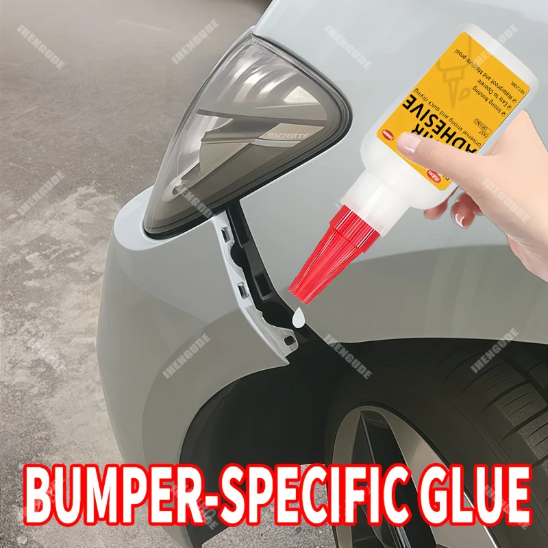 Car Plastic Adhesive - Exterior Body Repair Glue, Bumper Hardener, Strong Adhesive for Lights and Rearview Mirrors, Quick-Drying Anti-Corrosion Fixative