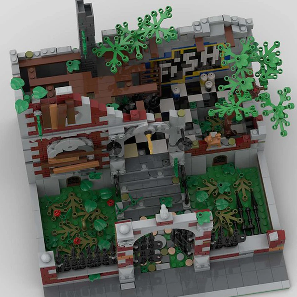 MOC- 150081   Street View-casa de bloques de construcción Modular para casa, colección de expertos, rompecabezas de alta dificultad, ladrillos, juguetes para niños, regalos