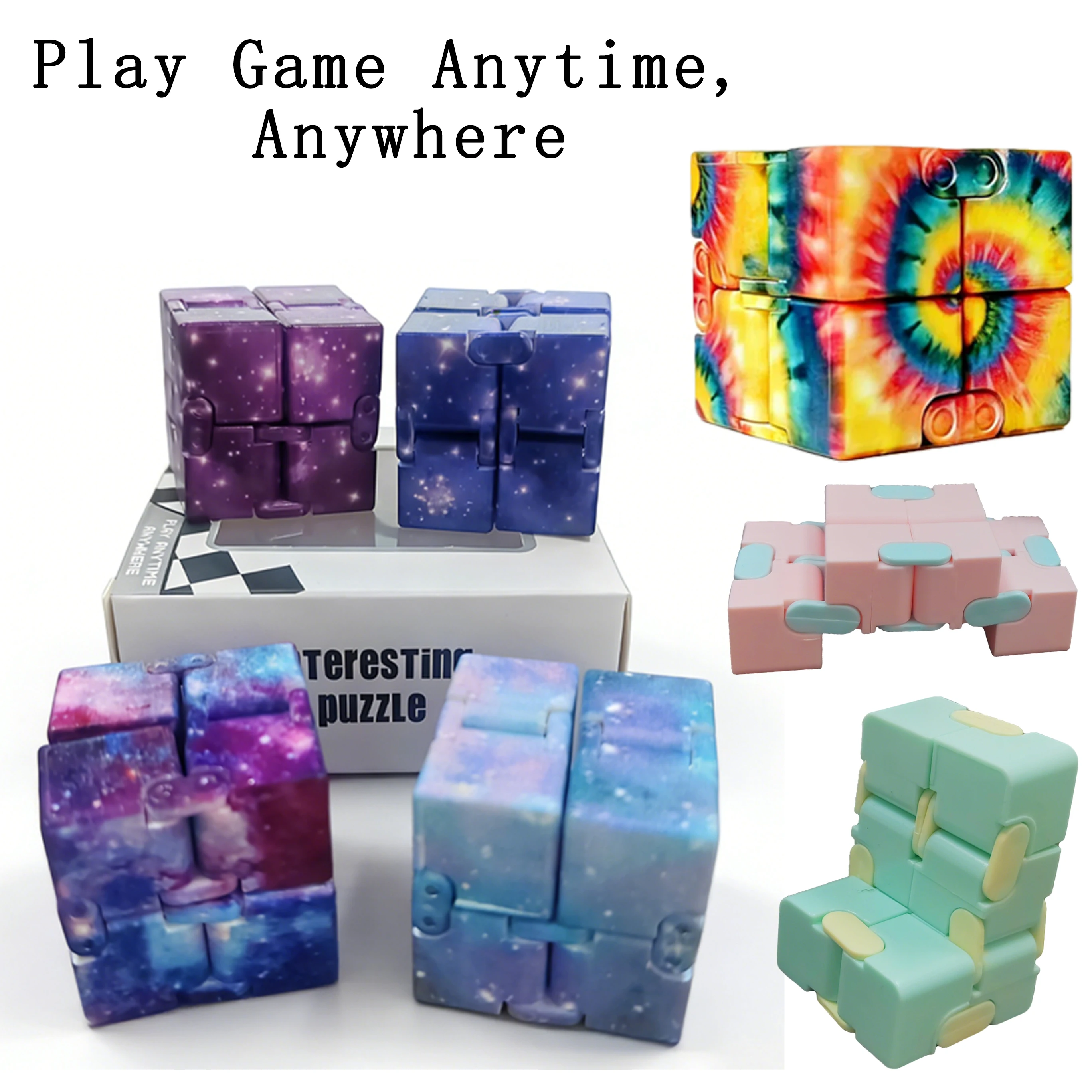 

Волшебный кубик-головоломка: антистресс-игрушка для взрослых, бесконечный флип-куб, забавная сенсорная игрушка для детей с особыми потребностями, рождественский подарок