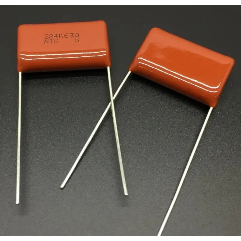 Capacitor japonês nissei cbb mmh 630v 224k 10% 0.22uf 220nf passo = 22.5mm capacitor de filme de poliéster metalizado com 10 peças/50 peças