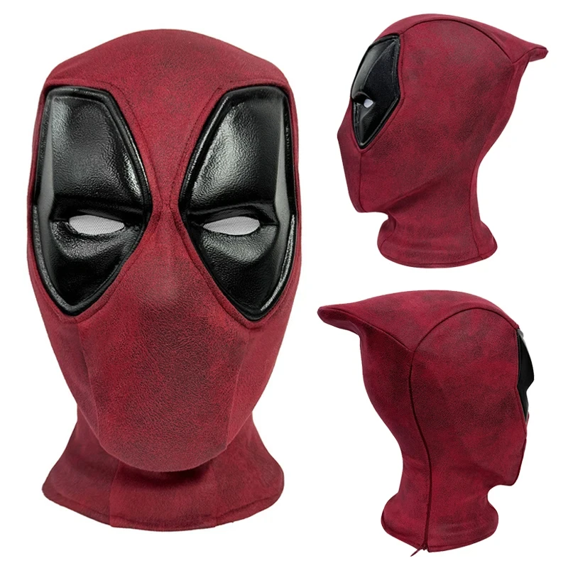 Máscara de Spandex con carcasa facial para adultos, disfraz de superhéroe de Deadpool, Wade Wilson, fiesta de Halloween, accesorios de Carnaval