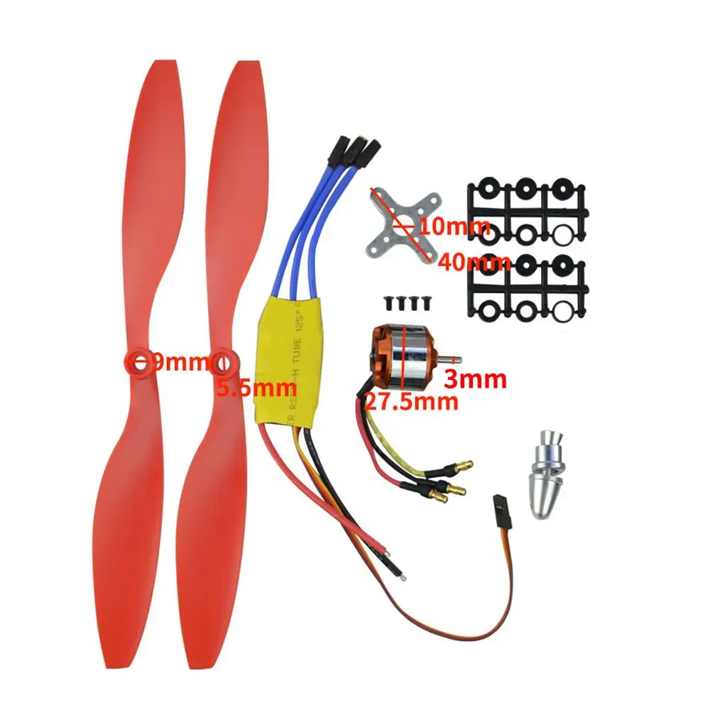 A2212 1000KV Brushless Outrunner Motor 30A Brushless ESC 1045Prop Quad-Rotor for DIY RC Aircraft Quadcopter Hexacopter Multiroto