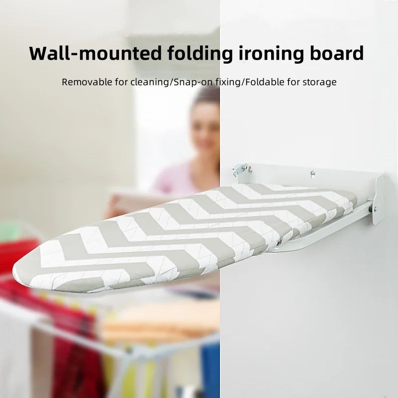 Wall Mounted Ironing Board Portable Folding Wall Mounted Ironing Board Easy to Store Ironing Board Heat Resistant Temperature