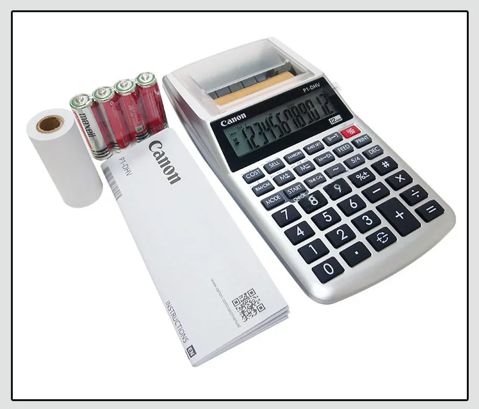 Imagem -04 - Calculadora de Saída de Papel Contabilidade Bancária Impressão Financeira Computador Autêntica Roda de Tinta P1dhvg Calculadora de Impressão Monocromática