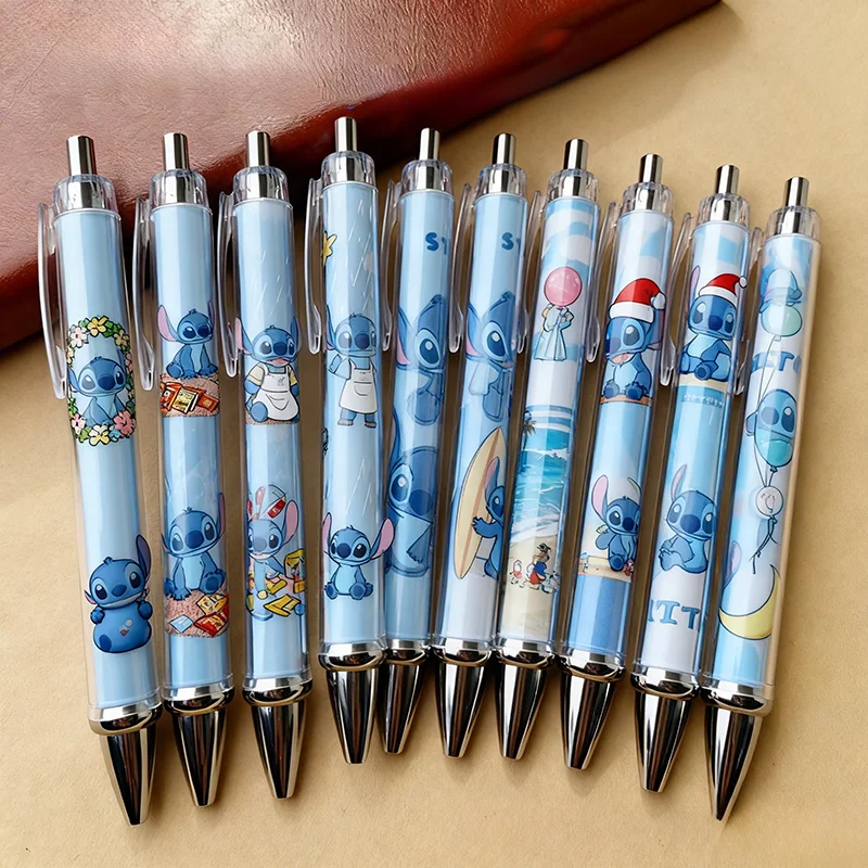 6/10 bolígrafos de punta redonda de Disney, bolígrafos de escritura para oficina y papelería