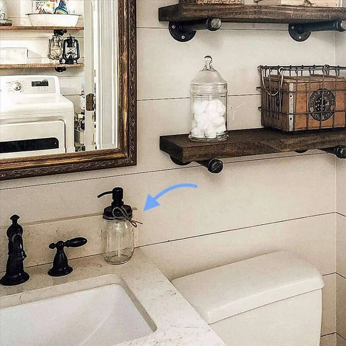 

WSFS Soap Dispenser Lids,Rust Proof Pump and Lid Replacement for Mason Jars or Other DIY Lotion Soap Dispensers, 6 Pack