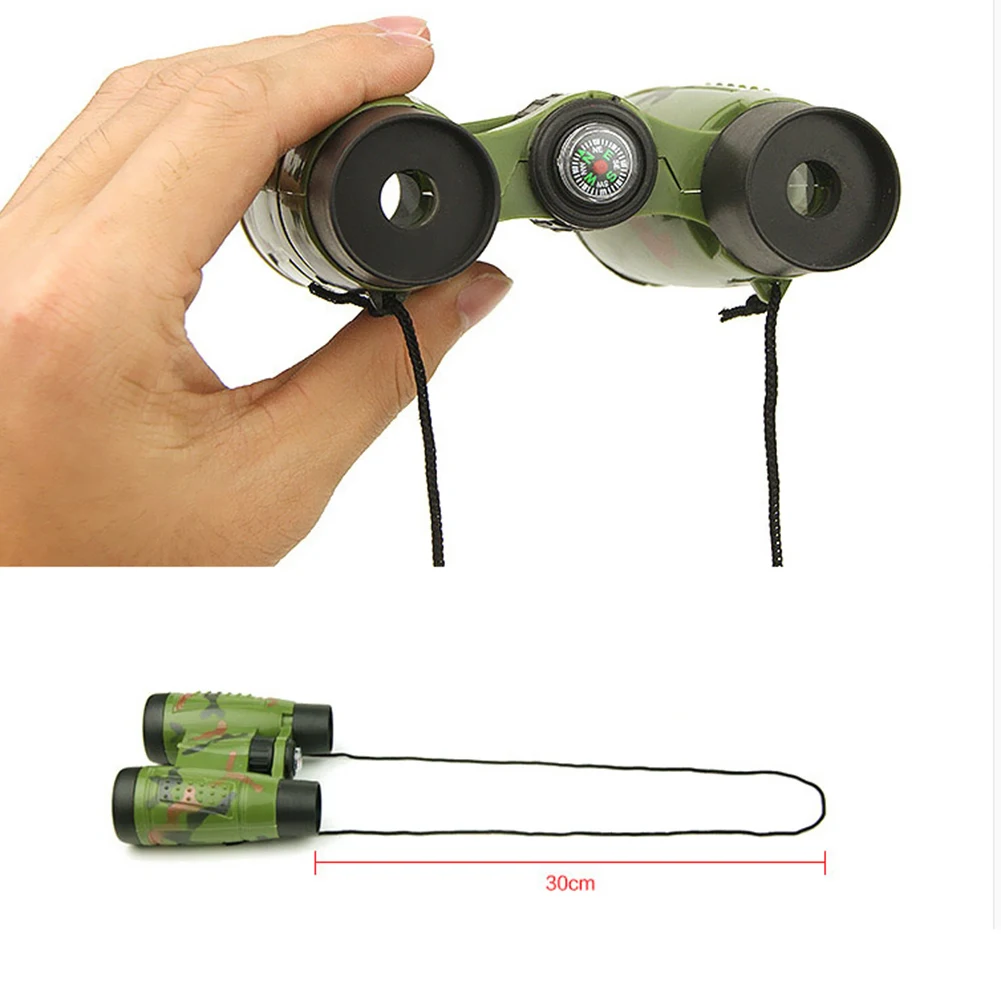 Kids Outdoor Games Funny Child Travel Telescope Foldable Lifelike Appearance Educational Gifts with Compass Necessary Fun Toys