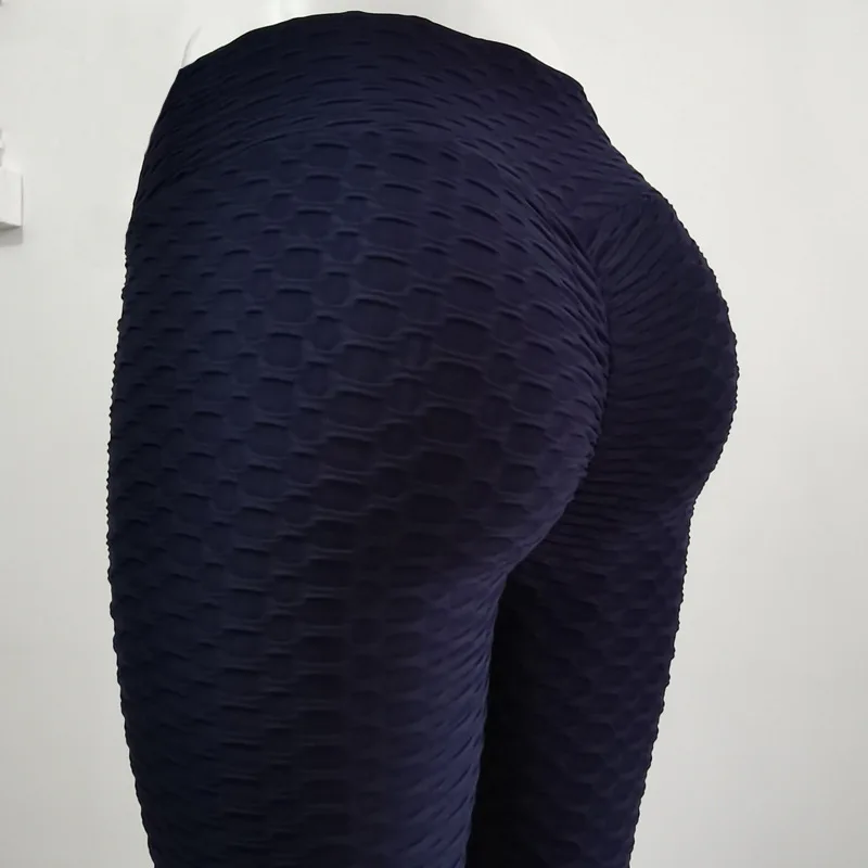 Mulheres calças de yoga bolha leggings suor wick estiramento leggings magro ajuste elevador senhora ginásio calças