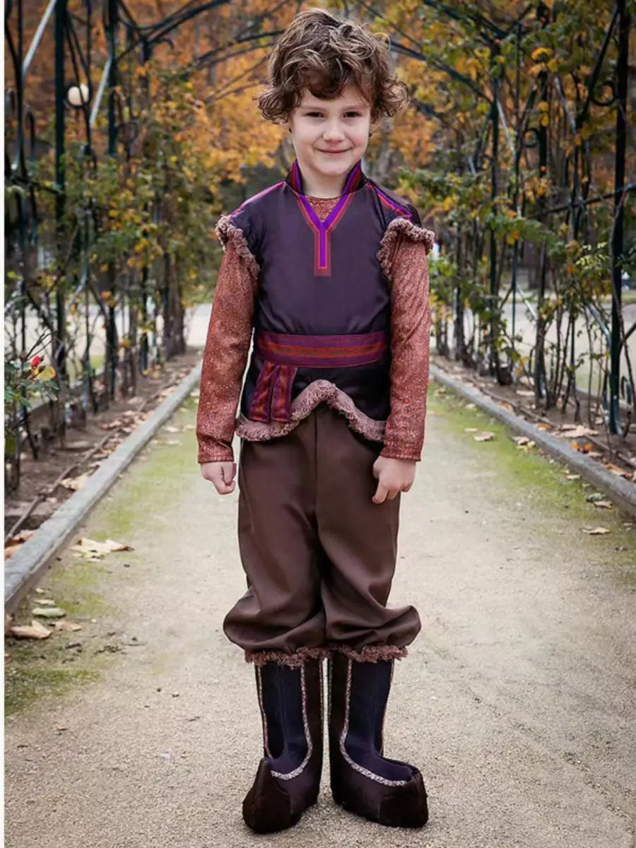 زي الأمير للأطفال، ملابس أداء لعيد الهالوين للأولاد، شخصية فيلم كريستوفر ملك الجليد، زي للعروض للأطفال