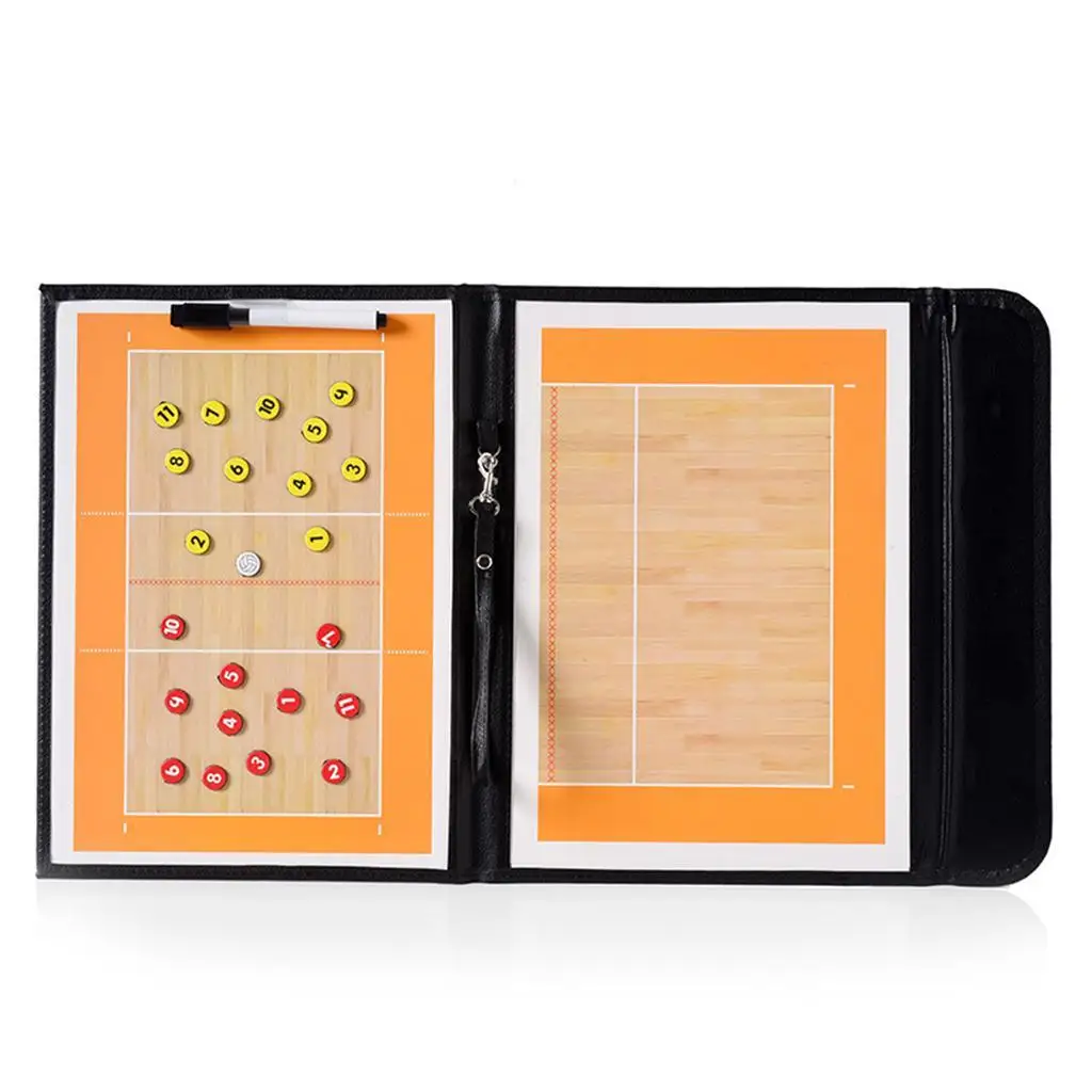 Volleyball Coaching Clipboard Set Coaches Magnetic Board Kit for Accessories