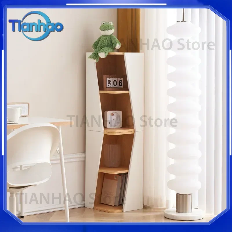 Floor Bookcase Corner Shelf for Books Multifunctional Furniture Kids Bookshelf Industrial Library Nordic Style Bedroom Book