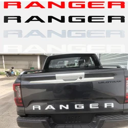 1Set New Models Rear Door Logo Letter For Ford Ranger T9 Wildtrak Sport XLT XLS XL 2022 2023 3D Emblem Original Size ABS