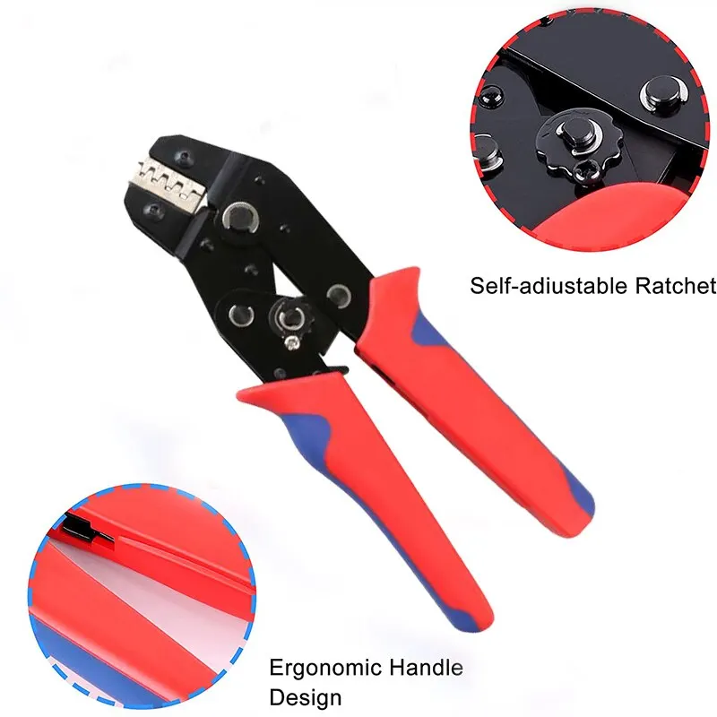 SN58B Crimping Pliers Crimping Wire Ferrule Serrated Ratchet Crimping Kit Wire Terminal Crimper Connector Pliers 1PC