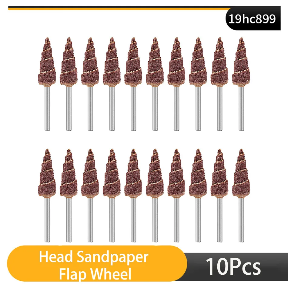 

Cone Grinding Head Sanding Head Flap Polishing Wheel Discs for Dremel Accessorie
