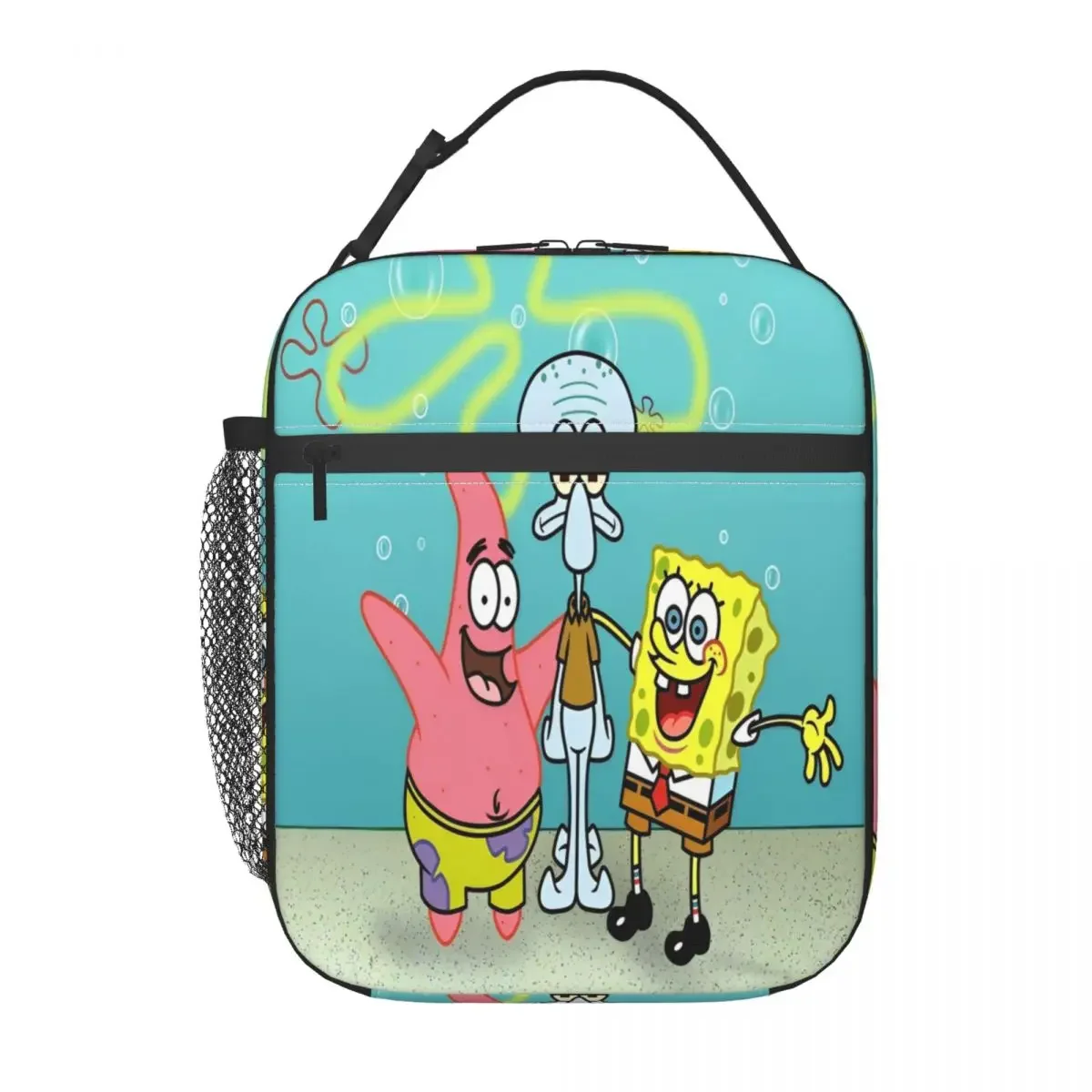 

Губка Боб мультфильм аниме изолированная сумка для обеда коробка для хранения еды портативный термохолодильник ланч-бокс для пикника