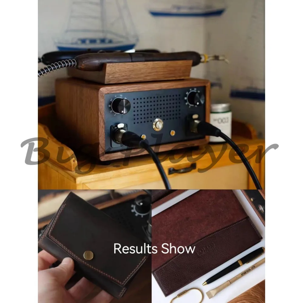 Electric Leather Edge Creaser Accurate Temperature Control Creasing & Edging Machine Leathercraft Heating Press Tool Set