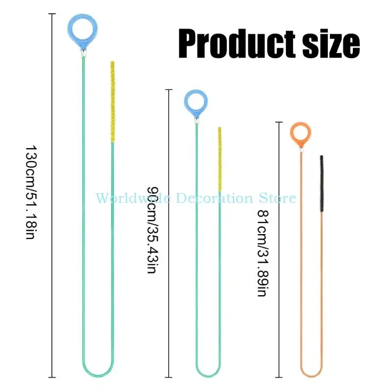 Q39b 4 pezzi a spirale flessibile Strumento per tubo per tubo plastica per rimozione degli zoccoli in bagno cucina
