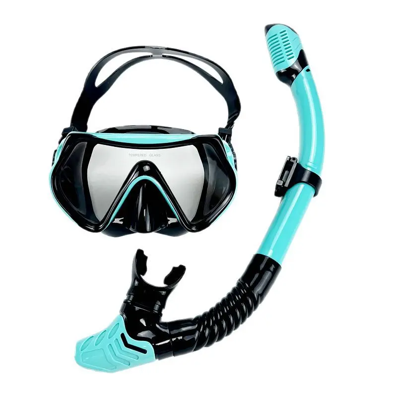

Комплект противотуманных трубок, 180° ° Панорамная маска для дайвинга и трубка для сухого верха, герметичные очки для плавания с