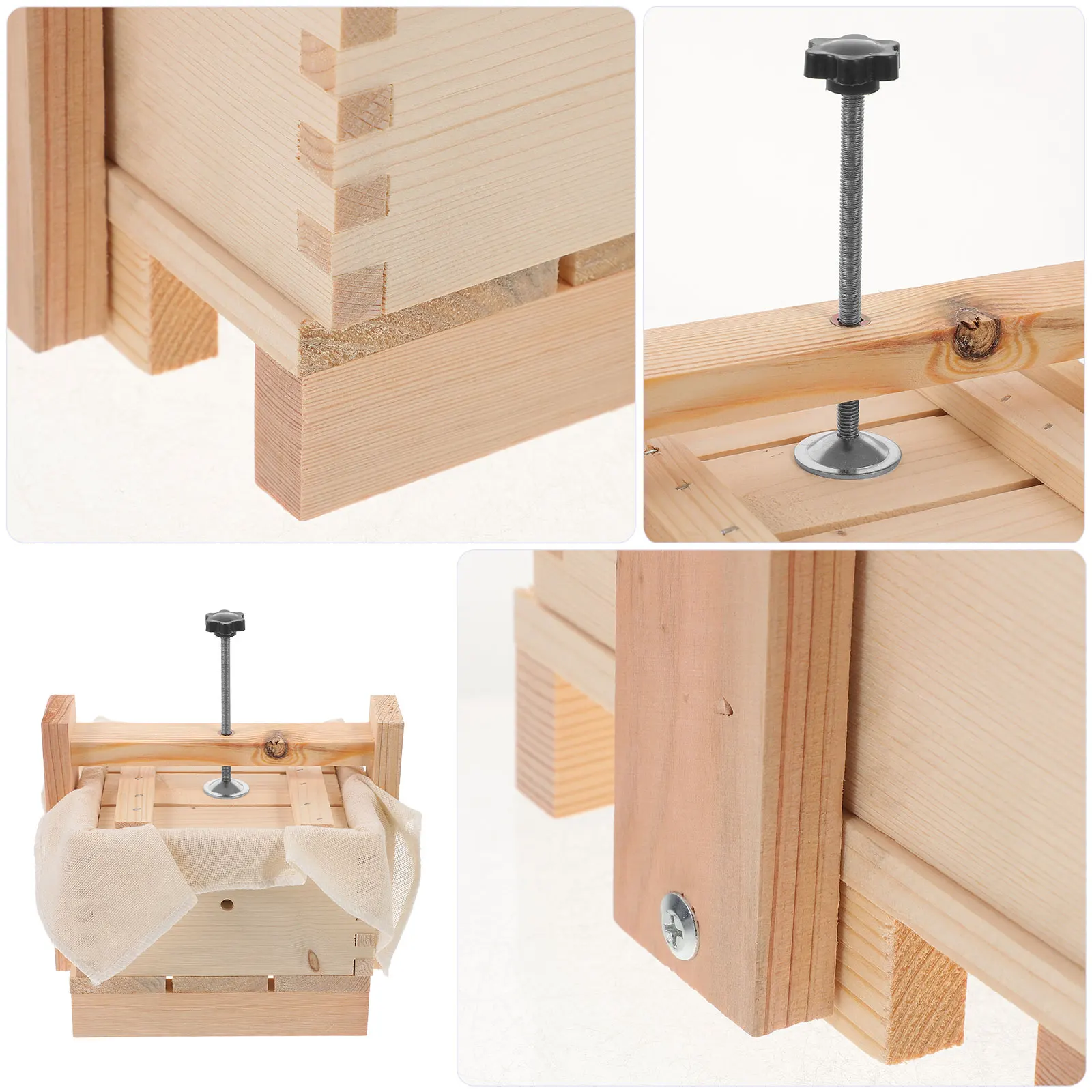 

Tofu Mold Presser Kitchen Tool Wooden Maker Bean Curd Pressing Molds Tofu Making Tool DIY tofu maker homemade lightweight