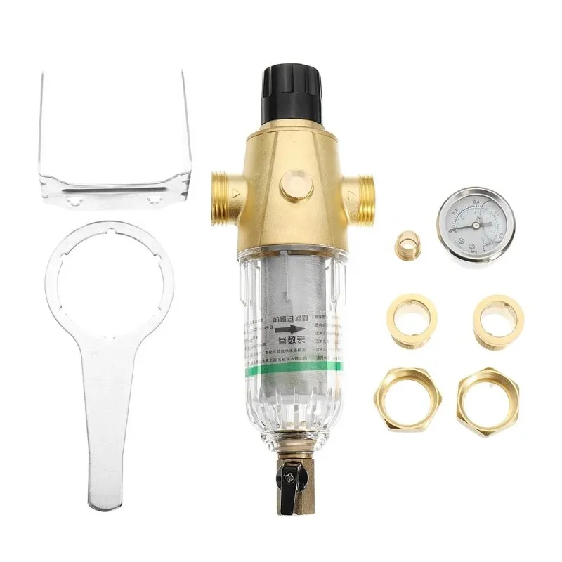 

Вращающийся фильтр для воды Kaibeili (Чжэцзян) 40 микрон для всего дома, многоразовый, латунный, предварительный фильтр для защиты от осадка