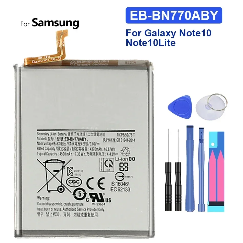 EB-BN970ABU EB-BN770ABY EB-BN985ABY แบตเตอรี่สําหรับ Samsung Galaxy หมายเหตุ 10 Lite Plus Note10 Lite Note10 Plus/X NoteX Note20 Ultra