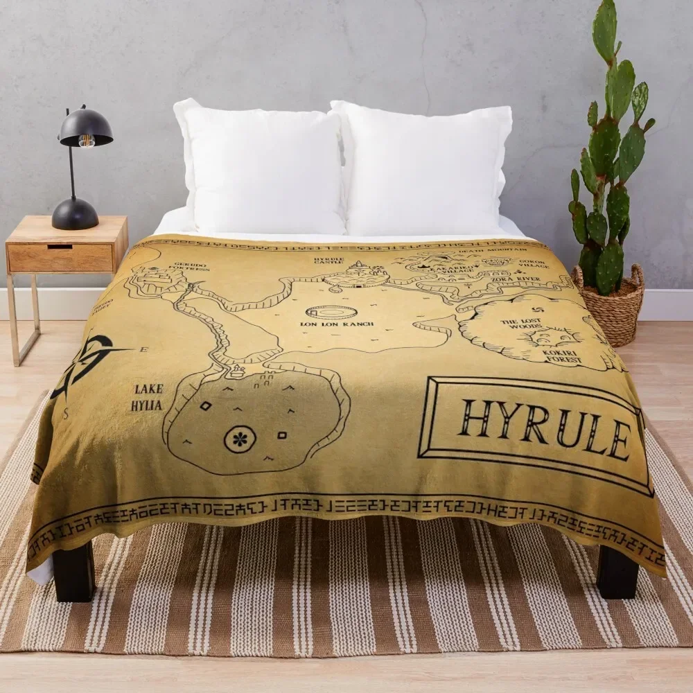 

Hyrule MapOOT Throw Blanket Custom Sleeping Bag For Decorative Sofa Luxury Blankets for babies Warm Fluffy Softs Blankets