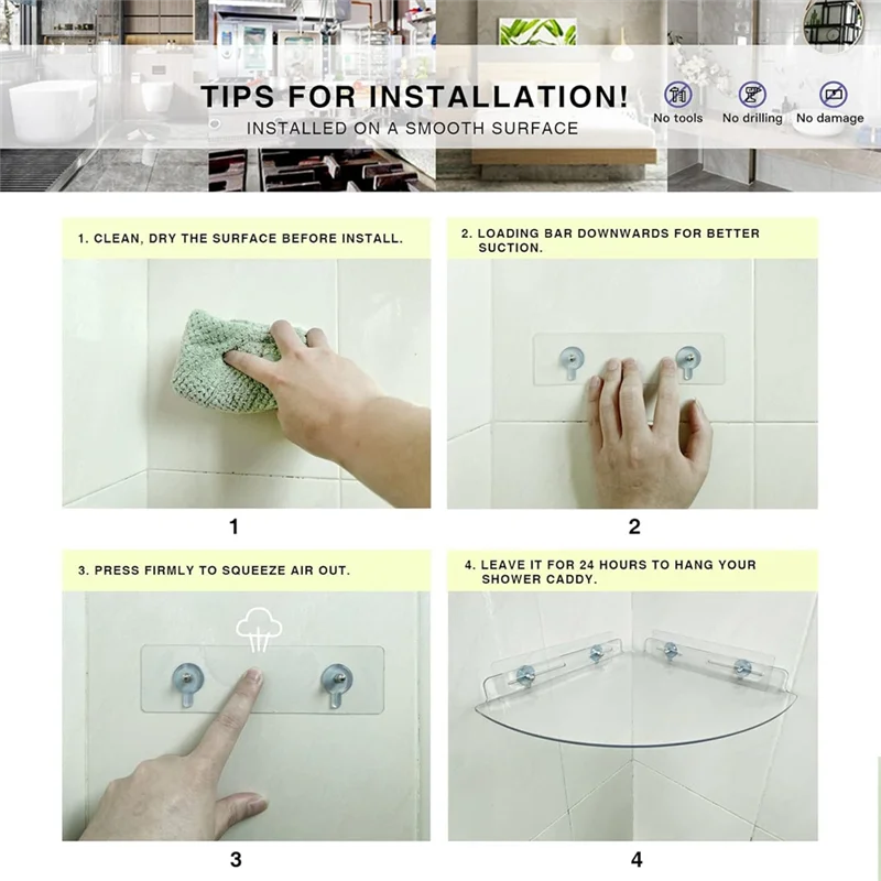 

Плавающая угловая полка, треугольная настенная полка для кухни, ванной комнаты, спальни, полки для ванной комнаты-A68E