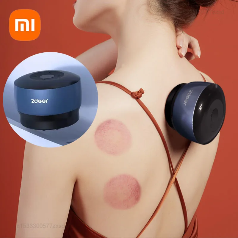 Xiaomi Zdeer Intelligent Cupping Massager Cupping Guasha Massage Relax Relieve Fatigue Wireless Portable Mini Vacuum Suction Cup