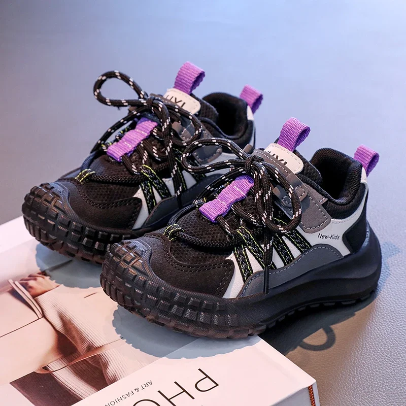 

New Kids Platform Sneakers 2025 Chunky Mesh Children's Causal Girls Sports Shoes Running School Boys Basketball Shoes Versatile