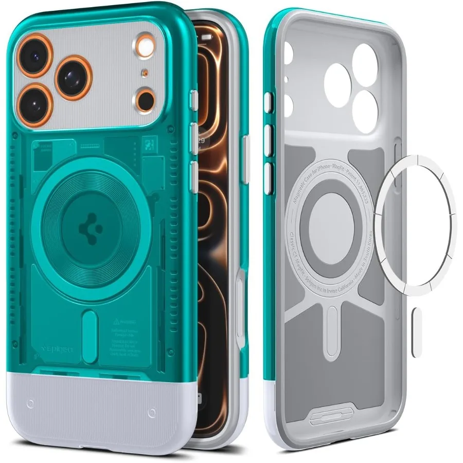 

For iPhone 17 Pro Max Case Classic C1 MagFit with TPU Covered Camera Control and MagSafe Compatibility in Bondi Blue