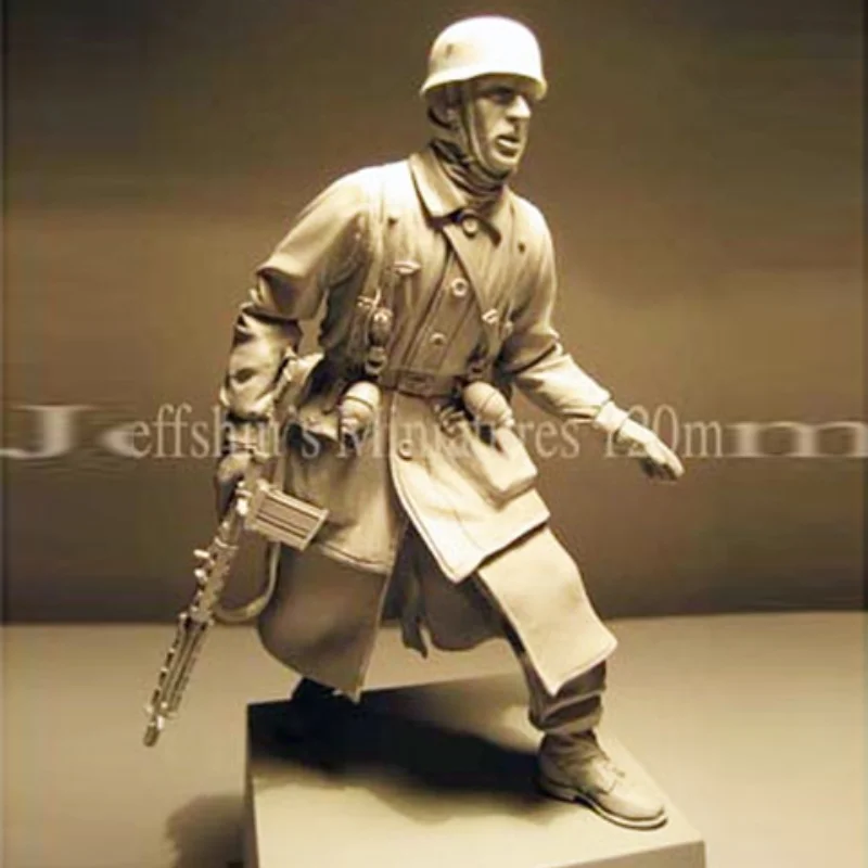 Figura de resina 1/16, modelo de hombre soldado, modelo blanco