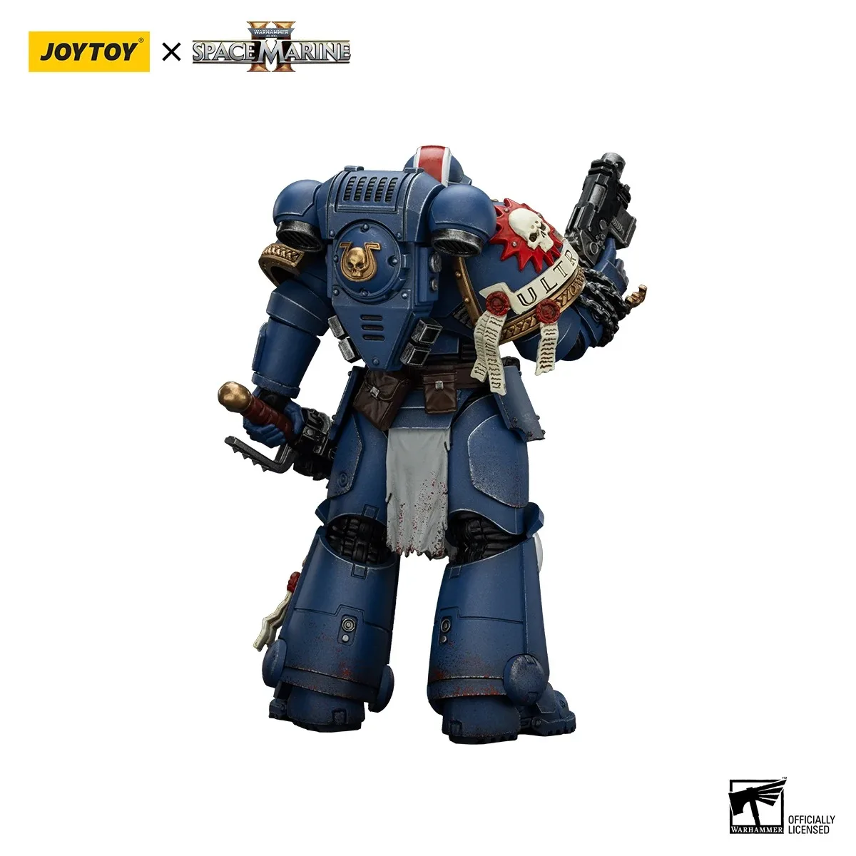 Em estoque joyto toy warhammer40k 1/18 espaço fuzileiros navais figura de ação ultramarines tenente zumbido colecionadores edição figuras brinquedos