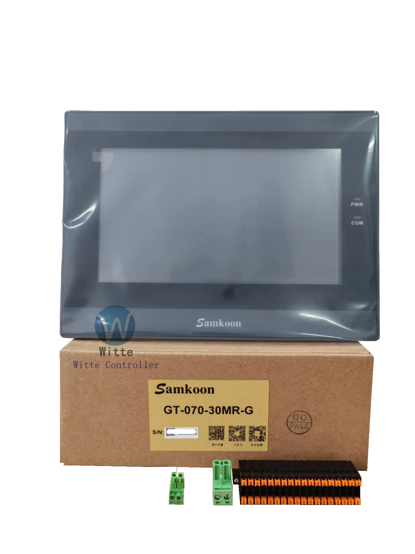 Samkoon HMI+PLC GT-070-30MR GT-070-30MR-G 7 inch 16 switch inputs and 14 relay outputs