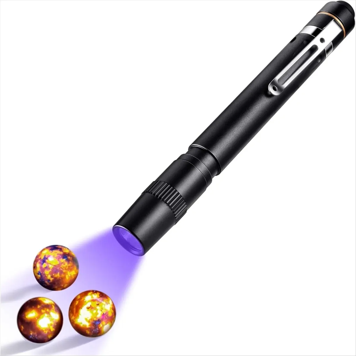 [NEW] UV Flashlight for UV Glue Curing Light,Rock and Mineral Fluorescent Glowing,AC Leak Detection,Banknote Detection