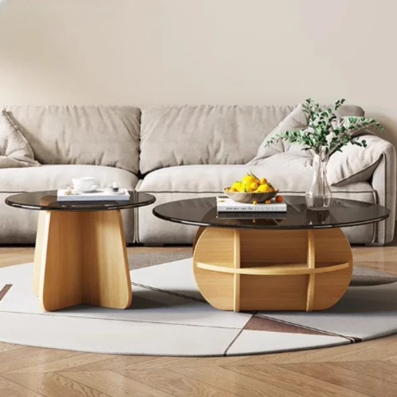 

Nordic Living Room Coffee Table Black Glass Center Mini Coffee Table Modern Low Mesas De Centro Para Sala Home Furniture