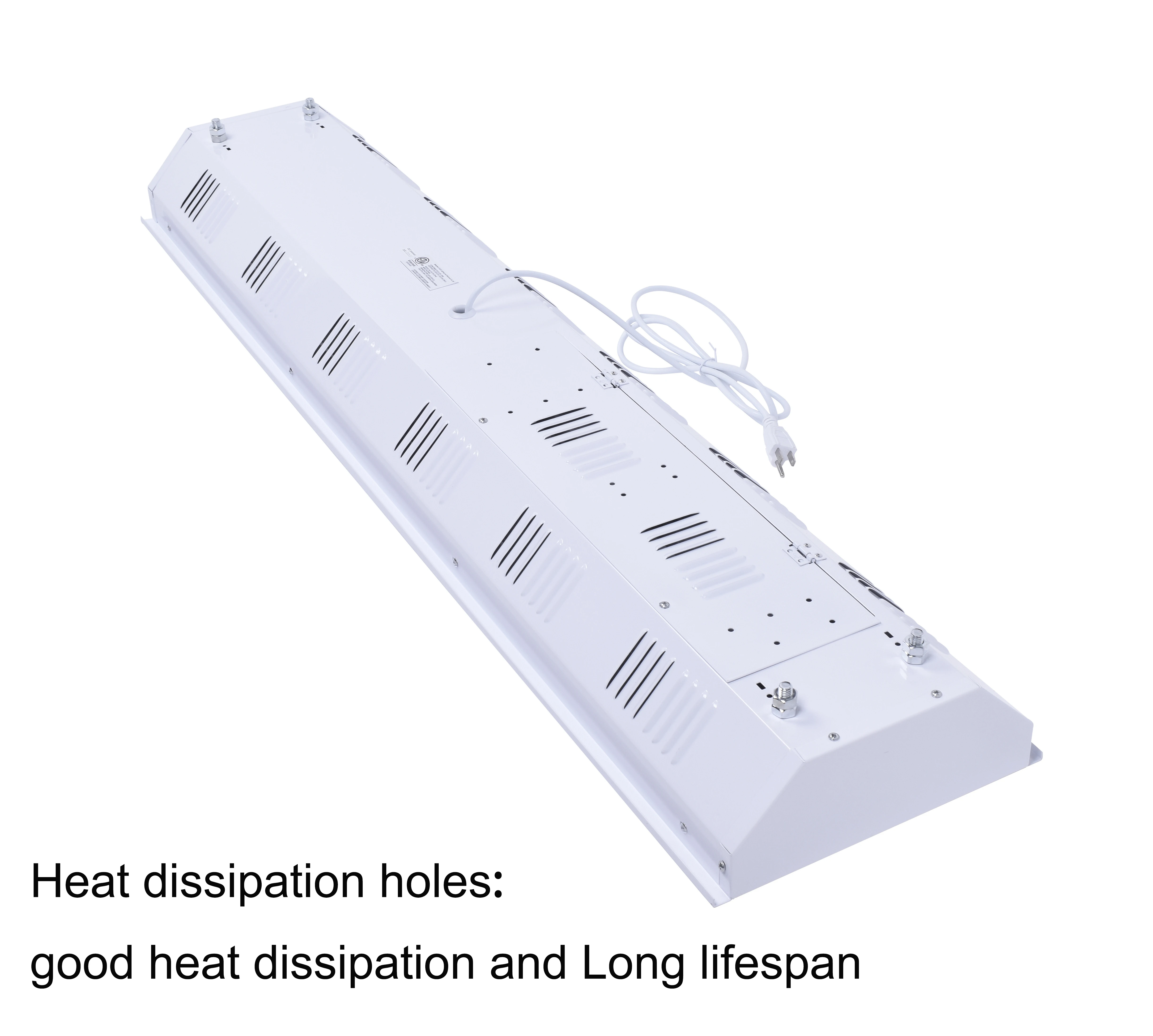 LED 선형 하이 베이 통로 조명, 체육관 슈퍼마켓 공장용, 100-277v, 347v, 480v, 조도 조절 가능, 2ft, 4ft, 5ft