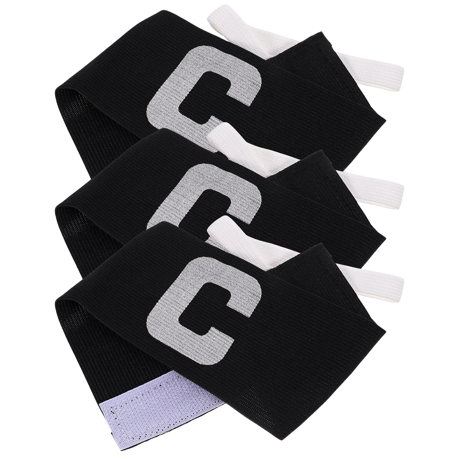 

3 Pcs Captain Armband Elastic Adjustable Wear Comfortable Soccer Football Team Sport Unity Band Professional