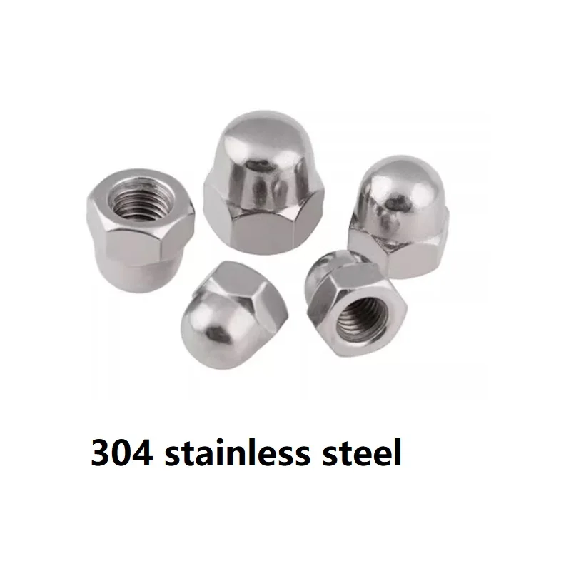 

Латунь/304/316 накидная гайка из нержавеющей стали/красочная нейлоновая декоративная крышка с винтовой крышкой уродливая круглая крышка M3 ~ M24M33M39