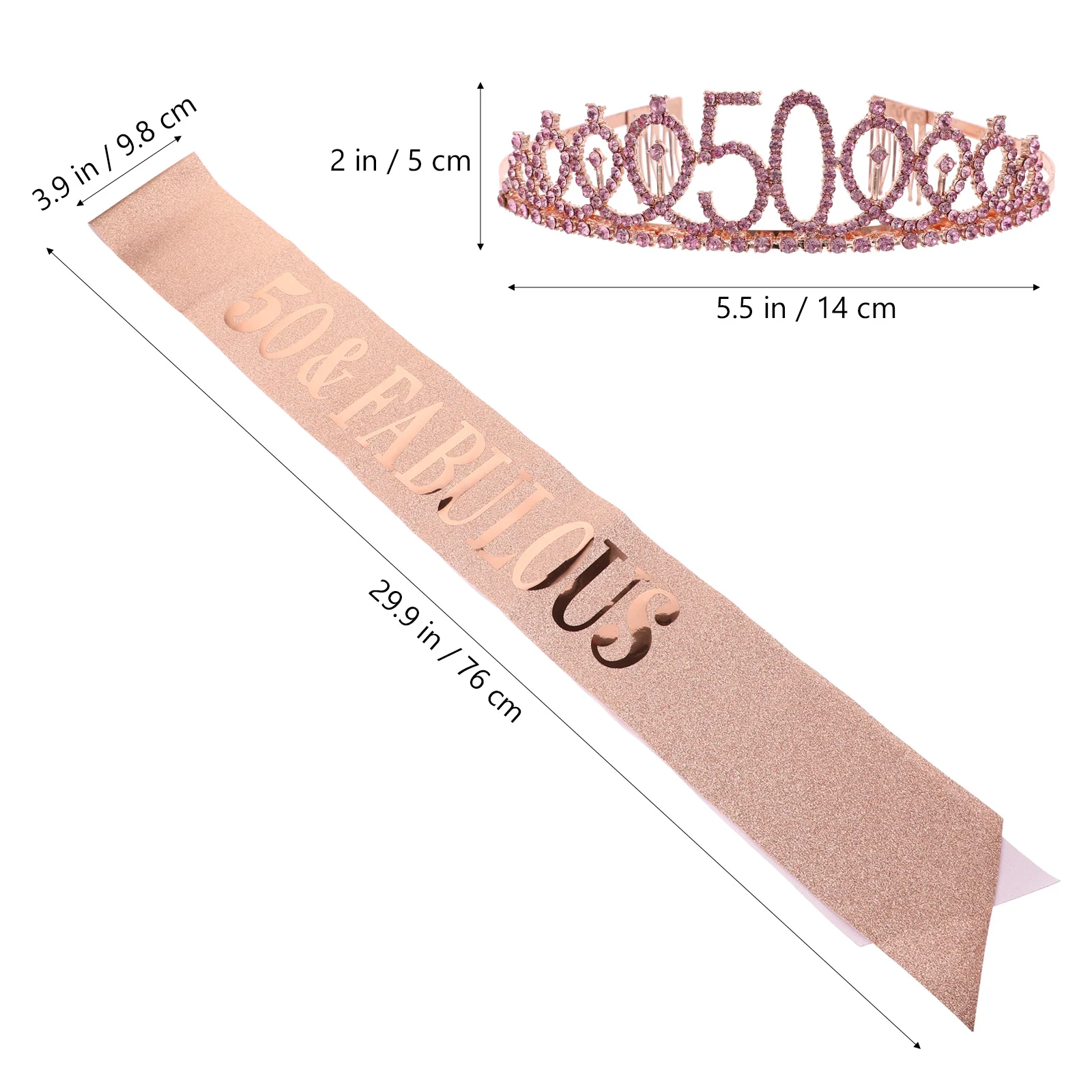 

2pcs Birthday Sash Set Shiny Party Supplies Queen Celebration Accessories Hair Party Etiquette Belt Hoop Tiaras