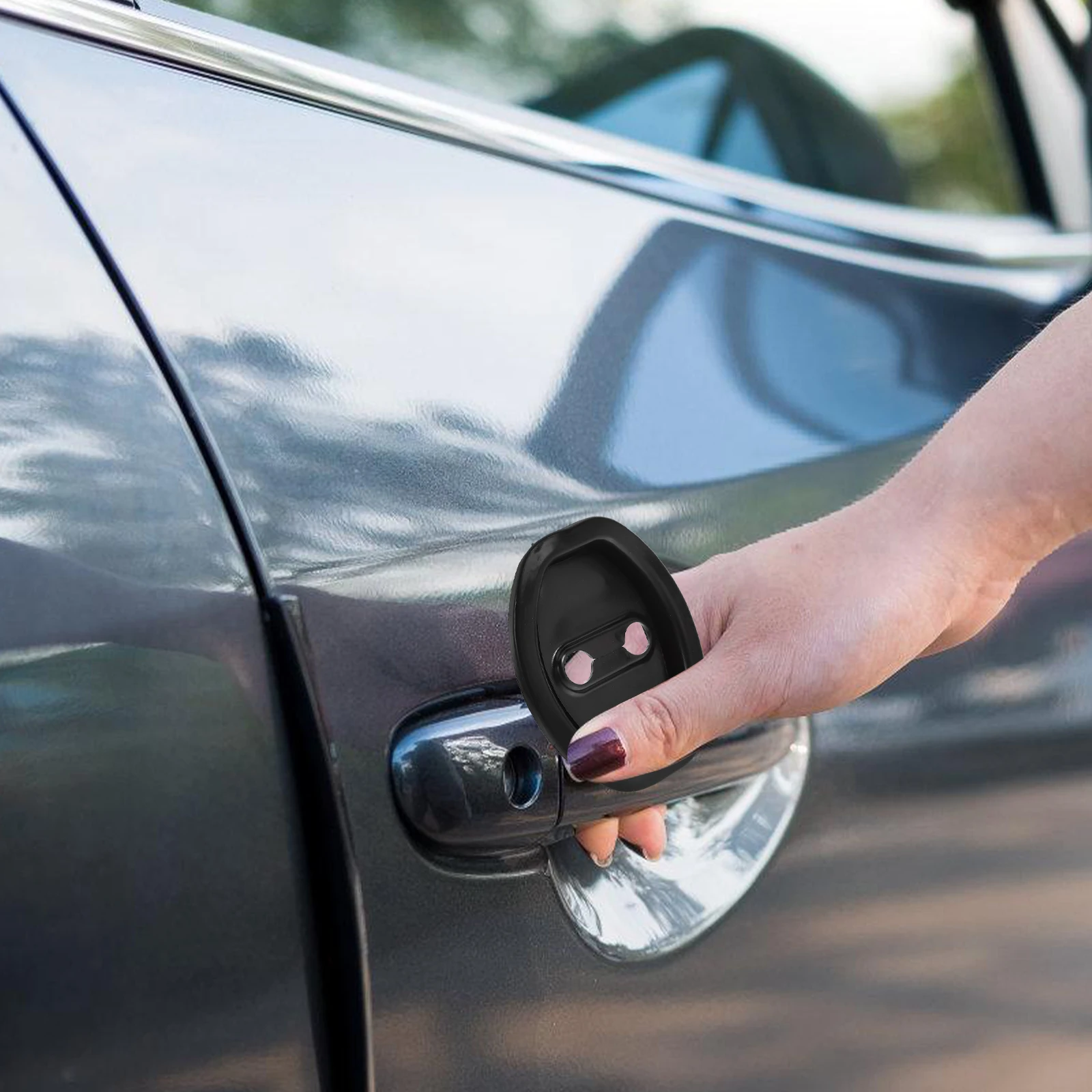 

6pcs Silicone Lock Protective Cover Car Latch Cover Noise Reduction Universal Fit Vehicle Door Lock Guard Car Accessories Door