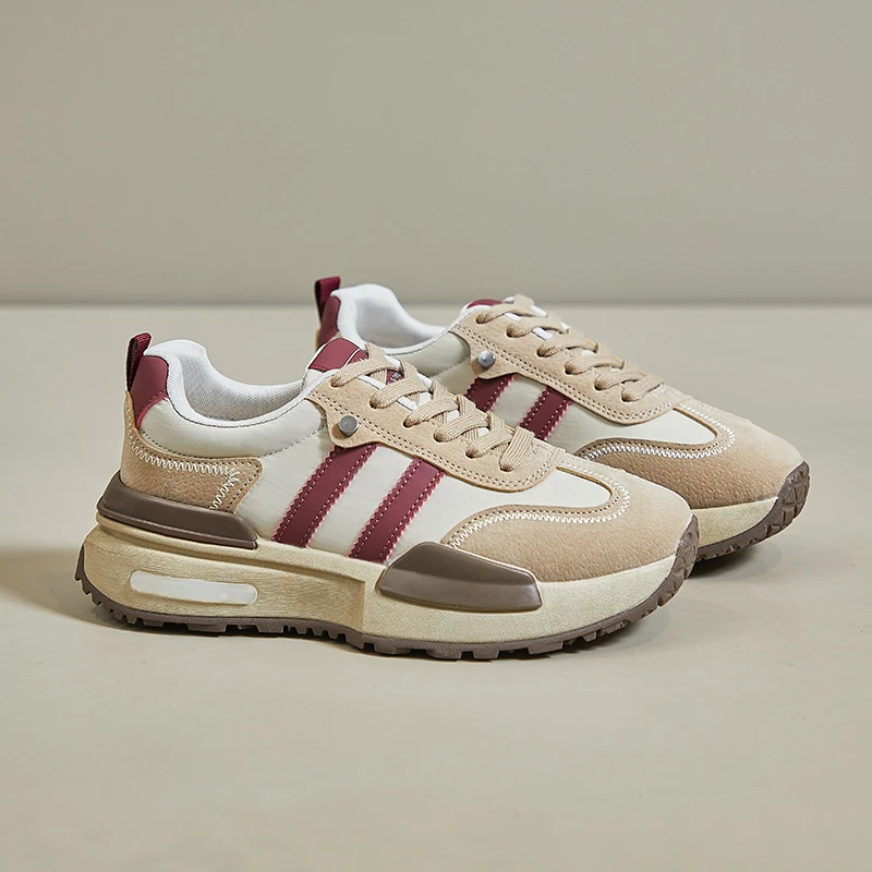 2024 nowe buty Forrest Gump retro damskie koreańska wersja sportowych butów casualowych dla studentów buty do biegania z grubą podeszwą