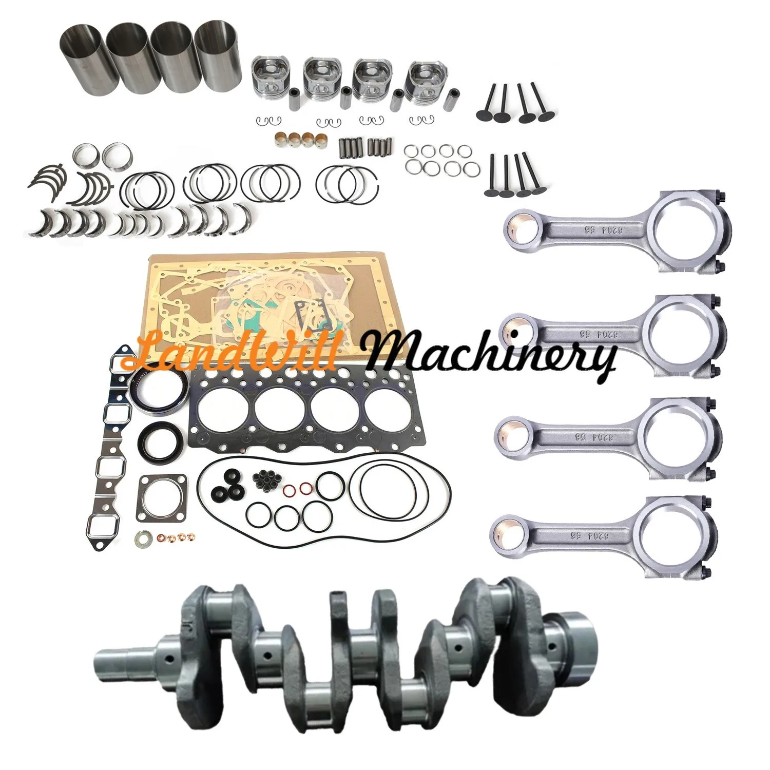 4D95L Engine Overhaul Rebuild Kit Fits For Komatsu Excavator PC60-5 PC60-6