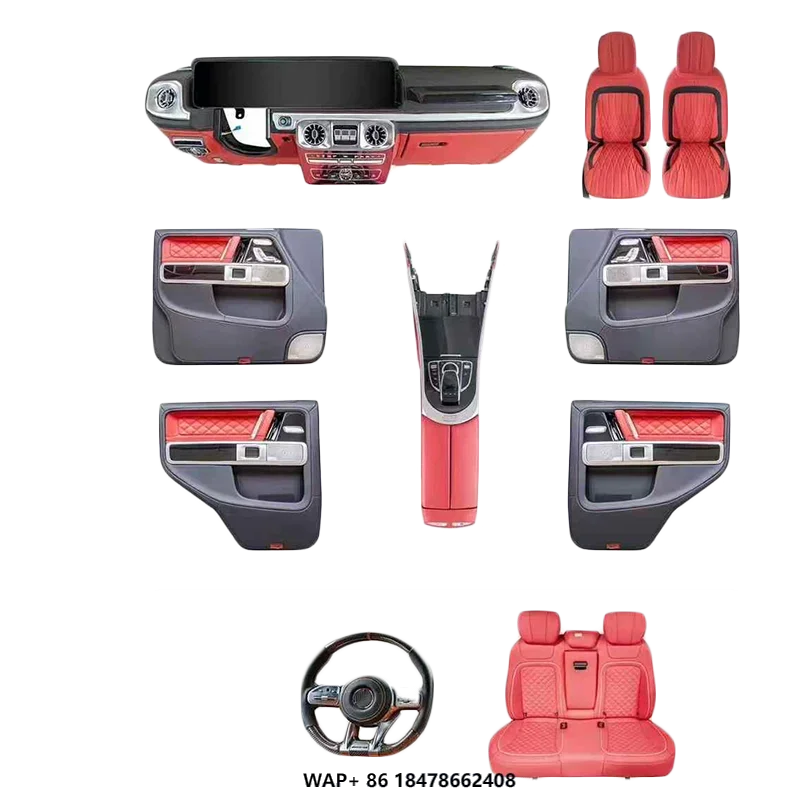 For G-Class Interior Kit Retrofit  G-Class G500 G63 W463 Upgrade W465 Dashboard Interior Door Panel Seat Holster