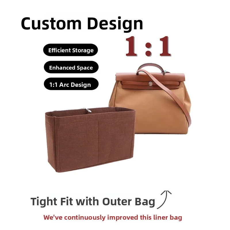 

Lightweight Herbag Inner Pouch eup Bag Suitable for Herbag 3 39 Bag Mosaic Design Felt Material Storage Organizer