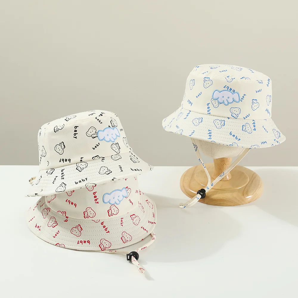 

Children's Cartoon Animal Printing Fishing Hat Summer Sun Protection Thin Multi-Size New Arrival Spring Autumn Fashion Accessory