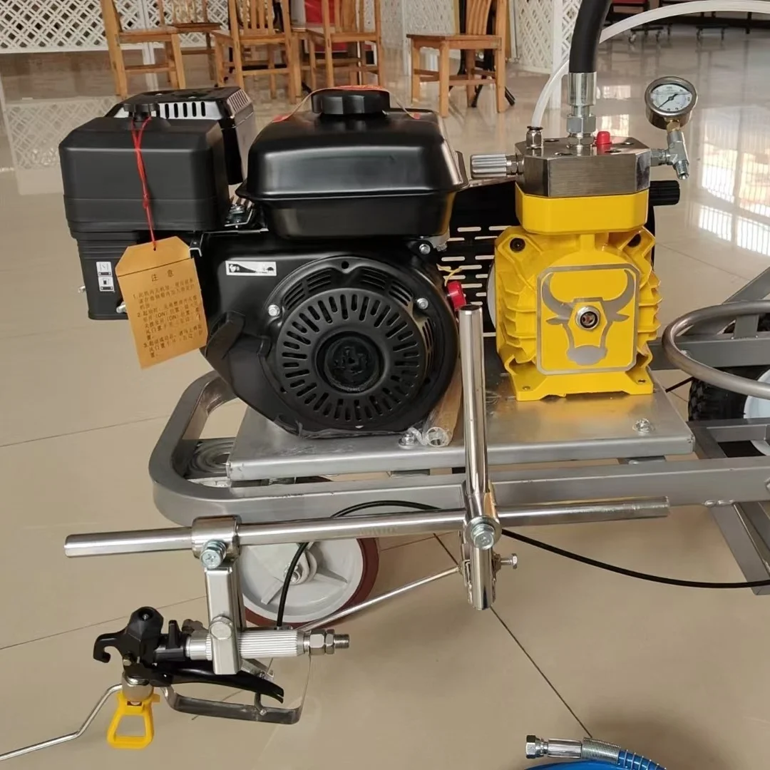 Hand Push Electric Airless Paint Automatic Cold Paint Thermoplastic Road Line Marking Spray Machines
