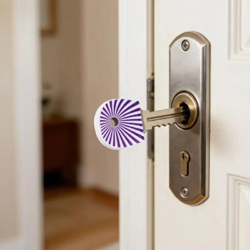  Silicone Key Identification Tags Anti Slip Protective Key Covers for Home Garage Car Key Organization