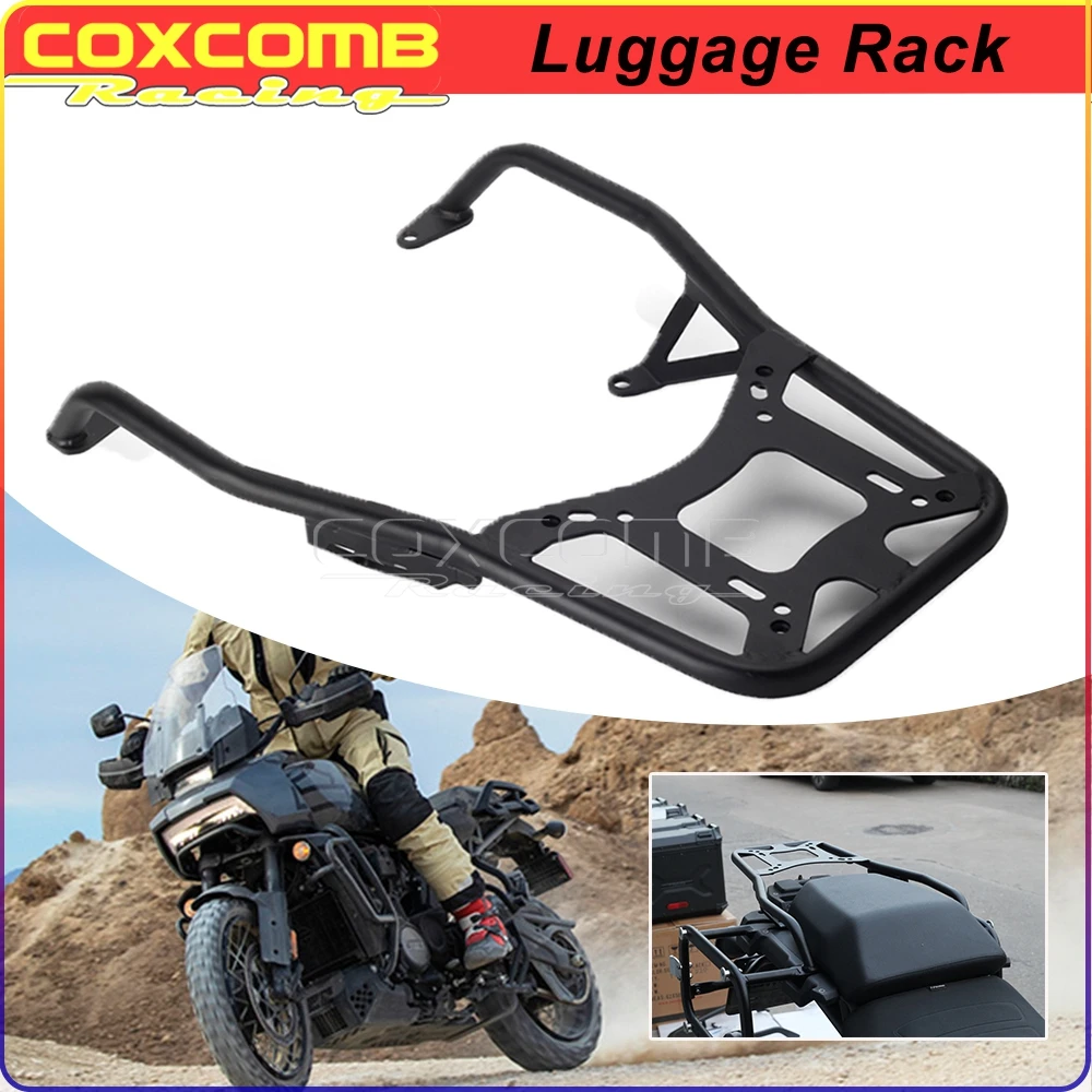 Black Motorcycle Rear Tail Box Holder Bracket For Harley Pan American 1250 RA1250 RA1250S Saddlebag Luggage Rack Support Trunk