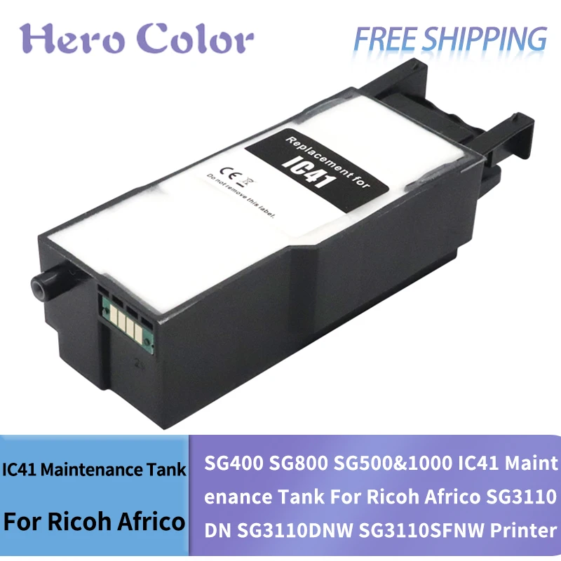 NEW For SAWGRASS SG400 SG800 SG500&1000 IC41 Maintenance Tank For Ricoh Africo SG3110DN SG3110DNW SG3110SFNW Printer